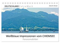 Weißblaue Impressionen vom CHIEMSEE Panoramabilder (Tischkalender 2024 DIN A5 quer), CALVENDO Monatskalender von Wilczek,  Dieter-M.