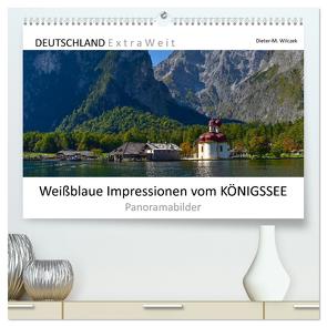 Weißblaue Impressionen vom KÖNIGSSEE Panoramabilder (hochwertiger Premium Wandkalender 2024 DIN A2 quer), Kunstdruck in Hochglanz von Wilczek,  Dieter