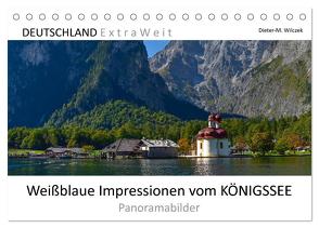 Weißblaue Impressionen vom KÖNIGSSEE Panoramabilder (Tischkalender 2024 DIN A5 quer), CALVENDO Monatskalender von Wilczek,  Dieter