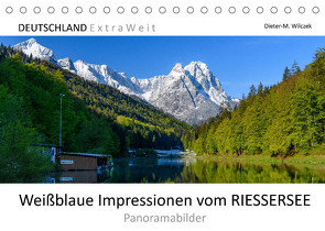 Weißblaue Impressionen vom RIESSERSEE Panoramabilder (Tischkalender 2022 DIN A5 quer) von Wilczek,  Dieter-M.