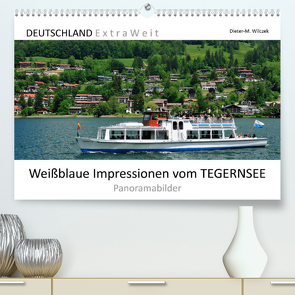 Weißblaue Impressionen vom TEGERNSEE Panoramabilder (Premium, hochwertiger DIN A2 Wandkalender 2022, Kunstdruck in Hochglanz) von Wilczek,  Dieter-M.