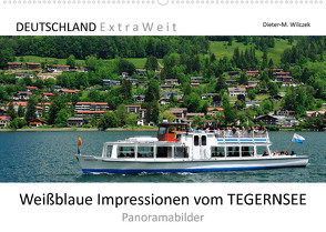 Weißblaue Impressionen vom TEGERNSEE Panoramabilder (Wandkalender 2022 DIN A2 quer) von Wilczek,  Dieter-M.