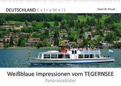 Weißblaue Impressionen vom TEGERNSEE Panoramabilder (Wandkalender 2023 DIN A2 quer) von Wilczek,  Dieter