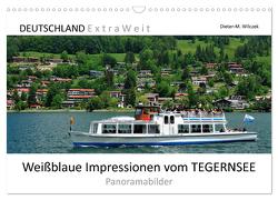 Weißblaue Impressionen vom TEGERNSEE Panoramabilder (Wandkalender 2024 DIN A3 quer), CALVENDO Monatskalender von Wilczek,  Dieter