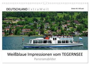 Weißblaue Impressionen vom TEGERNSEE Panoramabilder (Wandkalender 2024 DIN A3 quer), CALVENDO Monatskalender von Wilczek,  Dieter