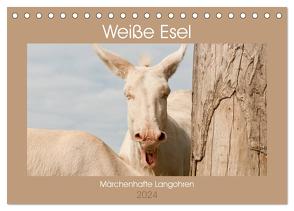 Weiße Esel – Märchenhafte Langohren (Tischkalender 2024 DIN A5 quer), CALVENDO Monatskalender von Bölts,  Meike