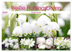 Weiße Frühlingsblüten (Wandkalender 2024 DIN A2 quer), CALVENDO Monatskalender von Kruse,  Gisela