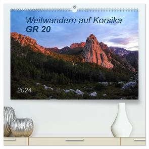 Weitwandern auf Korsika GR 20 (hochwertiger Premium Wandkalender 2024 DIN A2 quer), Kunstdruck in Hochglanz von Vogel,  Carmen