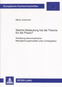 Welche Bedeutung hat die Theorie für die Praxis? von Jovanovic,  Mario