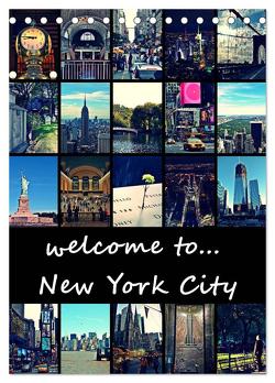 welcome to New York City (Tischkalender 2024 DIN A5 hoch), CALVENDO Monatskalender von Büttner,  Stephanie