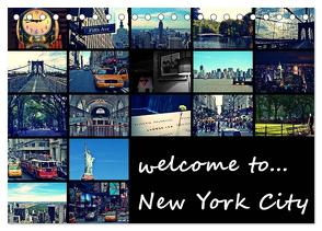 welcome to New York City (Tischkalender 2024 DIN A5 quer), CALVENDO Monatskalender von Büttner,  Stephanie