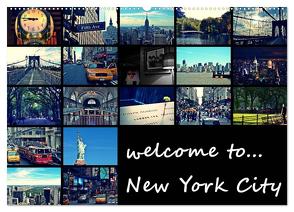 welcome to New York City (Wandkalender 2024 DIN A2 quer), CALVENDO Monatskalender von Büttner,  Stephanie