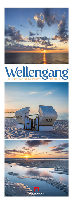 Wellengang – Ein Spaziergang entlang der Küste Triplet-Kalender 2024