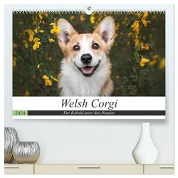 Welsh Corgi – Der Kobold unter den Hunden (hochwertiger Premium Wandkalender 2024 DIN A2 quer), Kunstdruck in Hochglanz von Ahrens,  Maria