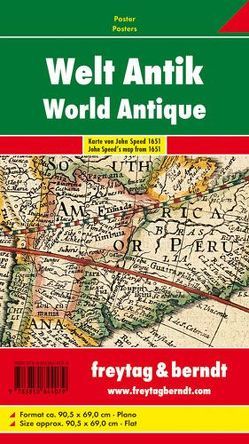 Welt antik, Karte von John Speed 1651, Poster von Freytag-Berndt und Artaria KG