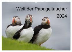 Welt der Papageitaucher (Wandkalender 2024 DIN A2 quer), CALVENDO Monatskalender von Utelli,  Anna-Barbara
