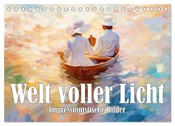Welt voller Licht Impressionistische Bilder (Tischkalender 2024 DIN A5 quer), CALVENDO Monatskalender von Brunner-Klaus,  Liselotte