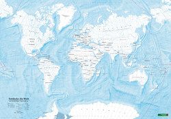 Weltkarte zum Ausmalen, Entdecke die Welt, Wandkarte 1:40 Mio., Markiertafel von Freytag-Berndt und Artaria KG