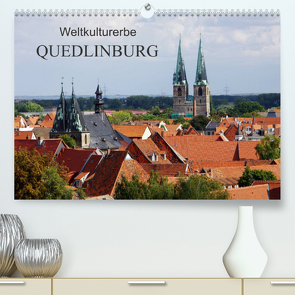 Weltkulturerbe Quedlinburg (Premium, hochwertiger DIN A2 Wandkalender 2023, Kunstdruck in Hochglanz) von Fröhlich,  Klaus