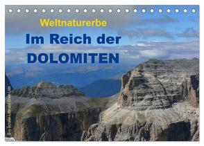 Weltnaturerbe – Im Reich der DOLOMITEN (Tischkalender 2024 DIN A5 quer), CALVENDO Monatskalender von Schäfer-Löbl,  Erwin Löbl,  Evy