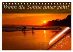 Wenn die Sonne unter geht (Tischkalender 2024 DIN A5 quer), CALVENDO Monatskalender von Schwerin,  Heinz-Peter