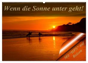 Wenn die Sonne unter geht (Wandkalender 2024 DIN A2 quer), CALVENDO Monatskalender von Schwerin,  Heinz-Peter