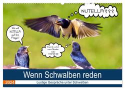Wenn Schwalben reden (Wandkalender 2024 DIN A2 quer), CALVENDO Monatskalender von P. Frischmuth,  Uwe
