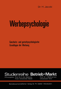 Werbepsychologie von Jacobi,  Helmut