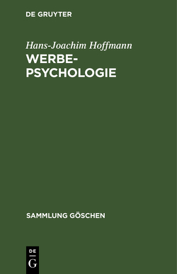 Werbepsychologie von Hoffmann,  Hans Joachim