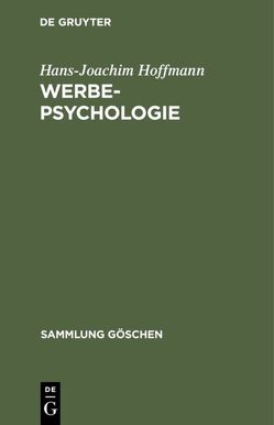 Werbepsychologie von Hoffmann,  Hans Joachim