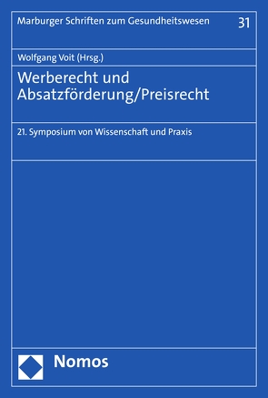 Werberecht und Absatzförderung/Preisrecht von Voit,  Wolfgang