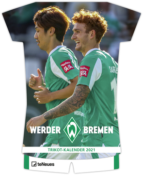 Werder Bremen 2021 – Trikotkalender – Fankalender – Fußball-Kalender – 34×42 – Sport