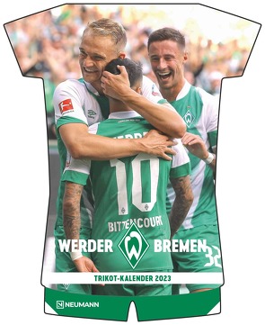 Werder Bremen 2023 – Trikotkalender – Fan-Kalender – Fußball-Kalender – 34,1×42 – Sport