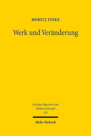 Werk und Veränderung von Finke,  Moritz