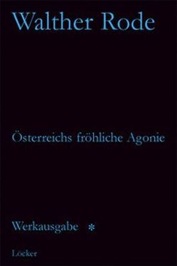 Werkausgabe Walther Rode. Band 1-4 von Baumgartner,  Gerd, Rode,  Walther
