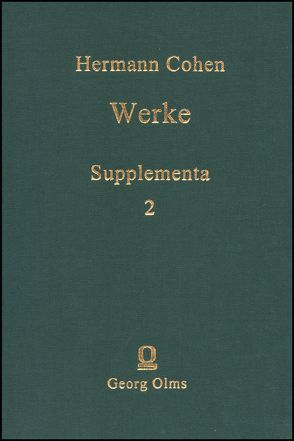 Werke von Cohen,  Hermann, Wiedebach,  Hartwig