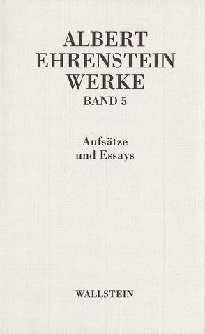 Werke von Ehrenstein,  Albert, Mittelmann,  Hanni