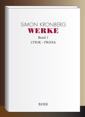 Werke, Band 1 von Kronberg,  Simon, Wallas,  Armin A