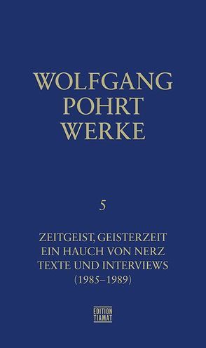 Werke Band 5.1 von Pohrt,  Wolfgang