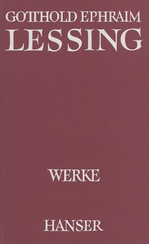 Werke Band VIII von Göpfert,  Herbert G, Häntzschel,  Hiltrud, Lessing,  Gotthold Ephraim