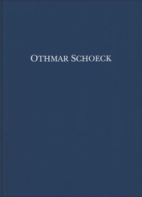 Werke für Klavier von Schoeck,  Othmar