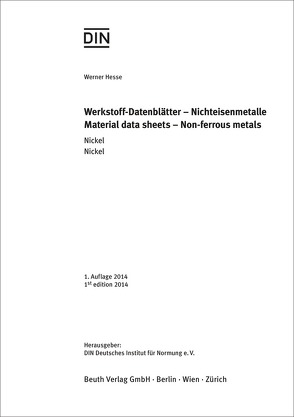 Werkstoff-Datenblätter von Hesse,  Werner