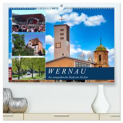 Wernau, die sympathische Stadt am Neckar (hochwertiger Premium Wandkalender 2024 DIN A2 quer), Kunstdruck in Hochglanz von Huschka,  Klaus-Peter