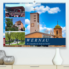 Wernau, die sympathische Stadt am Neckar (Premium, hochwertiger DIN A2 Wandkalender 2023, Kunstdruck in Hochglanz) von Huschka,  Klaus-Peter