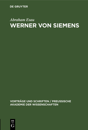 Werner von Siemens von Esau,  Abraham