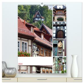 Wernigerode und Stolberg im Harz (hochwertiger Premium Wandkalender 2024 DIN A2 hoch), Kunstdruck in Hochglanz von Kruse,  Gisela