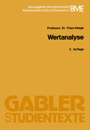 Wertanalyse von Heege,  Franz