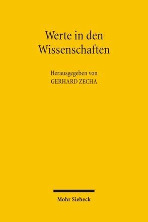 Werte in den Wissenschaften von Zecha,  Gerhard