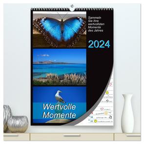 Wertvolle Momente – Sammeln Sie Ihre wertvollsten Momente (hochwertiger Premium Wandkalender 2024 DIN A2 hoch), Kunstdruck in Hochglanz von Mowaru,  Mowaru