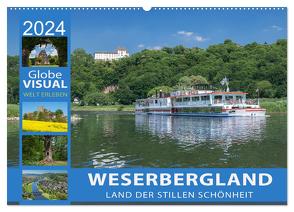 WESERBERGLAND – Land der stillen Schönheit (Wandkalender 2024 DIN A2 quer), CALVENDO Monatskalender von VISUAL,  Globe